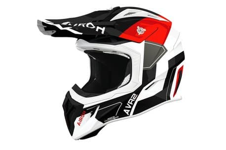 Airoh Aviator Ace 2 Shield hjelm rød blank