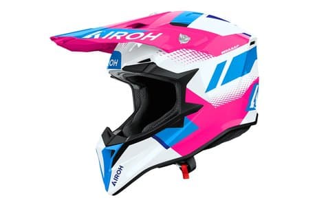 Airoh Wraaap Vision hjelm rosa blank