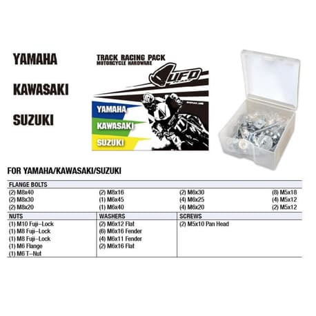 UFO Hardware Track Racing Pack Yamaha/Kawasaki/Suzuki