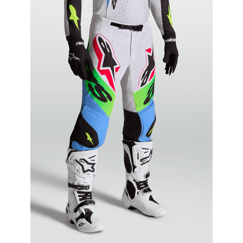 Alpinestars Supertech Dyna crossbukse Grønn Neon/Sort - bilde 2