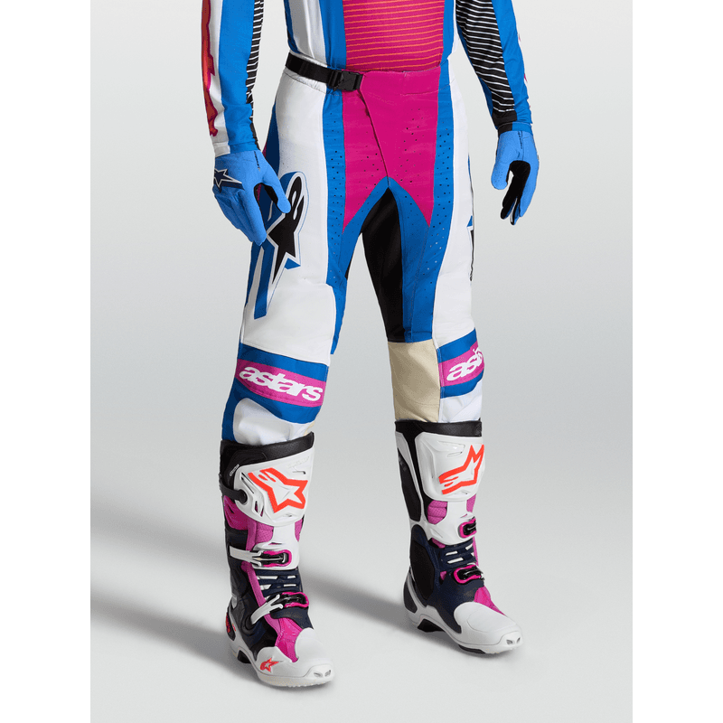Alpinestars Techstar Maven crossbukse Hvit/Korall/Blå - bilde 2