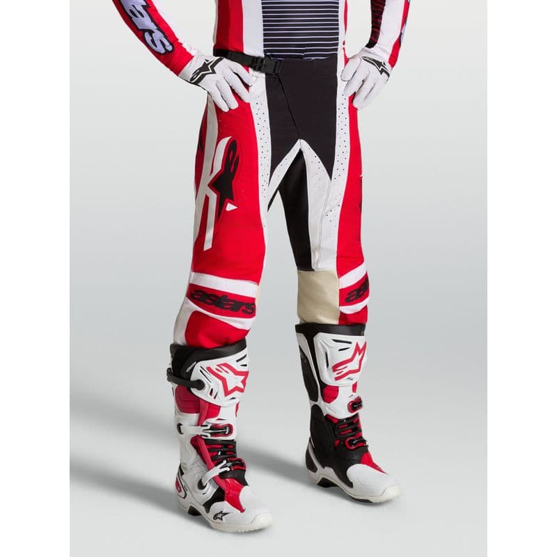 Alpinestars Techstar Maven crossbukse Rød/Hvit/Lavendel/Sort - bilde 2