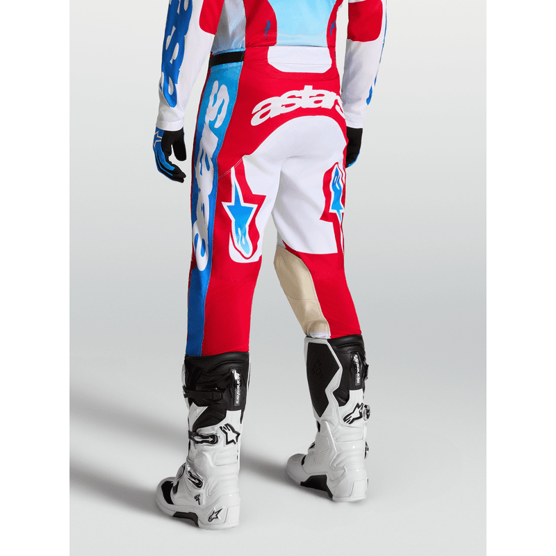 Alpinestars Racer Hunt crossbukse Hvit/Rød/Blå - bilde 4