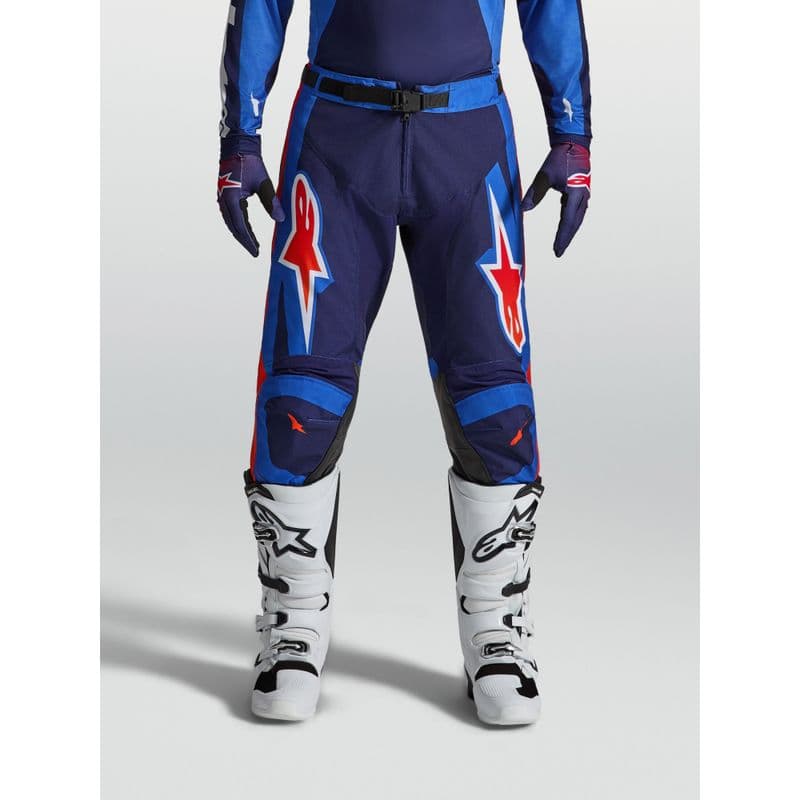 Alpinestars Racer Hunt crossbukse Blå/Mørk Blå/Rød - bilde 1