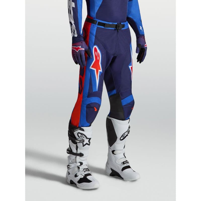 Alpinestars Racer Hunt crossbukse Blå/Mørk Blå/Rød - bilde 2