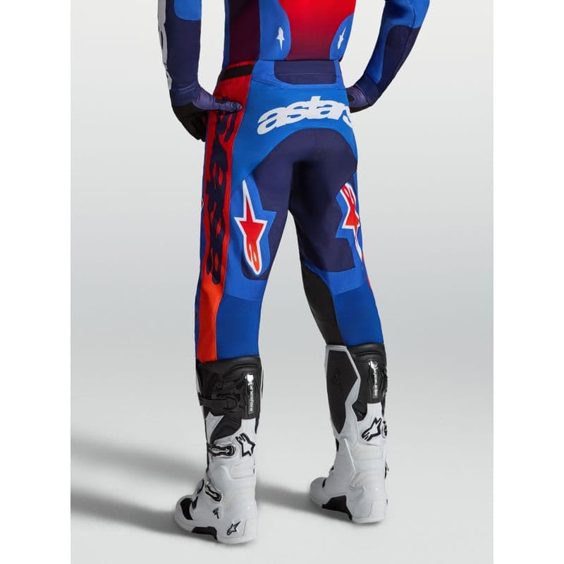 Alpinestars Racer Hunt crossbukse Blå/Mørk Blå/Rød - bilde 3