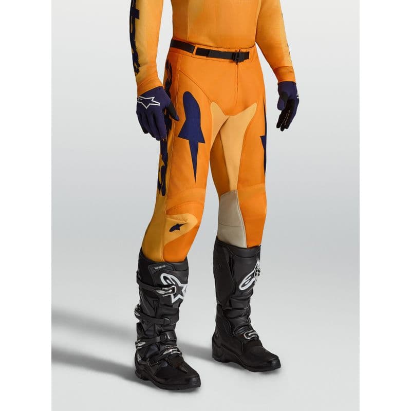 Alpinestars Racer Amber crossbukse Oransje/Gull/Mørk Blå - bilde 2