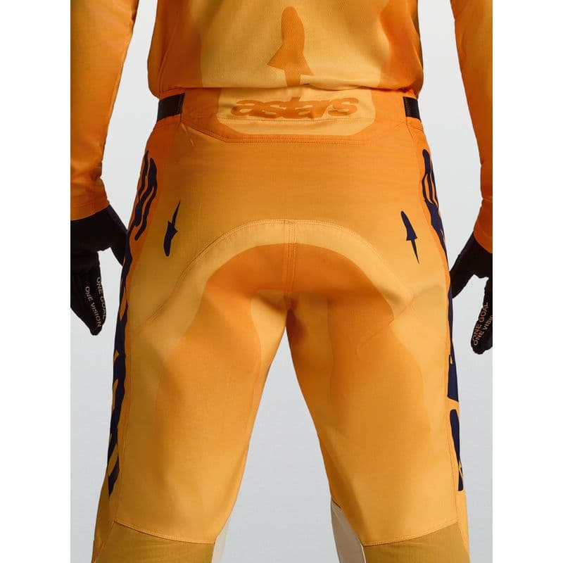 Alpinestars Racer Amber crossbukse Oransje/Gull/Mørk Blå - bilde 4