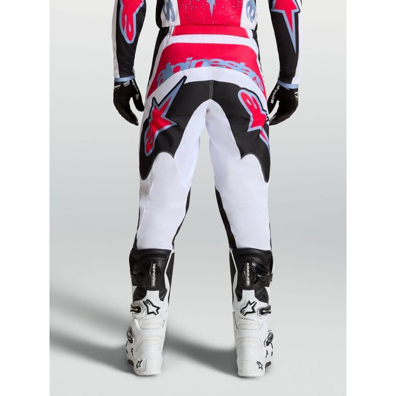 Alpinestars Fluid Drag crossbukse Sort/Hvit/Blå/Rød Neon - bilde 3