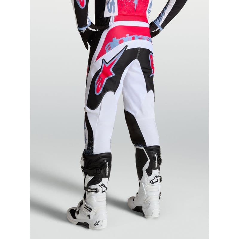 Alpinestars Fluid Drag crossbukse Sort/Hvit/Blå/Rød Neon - bilde 4