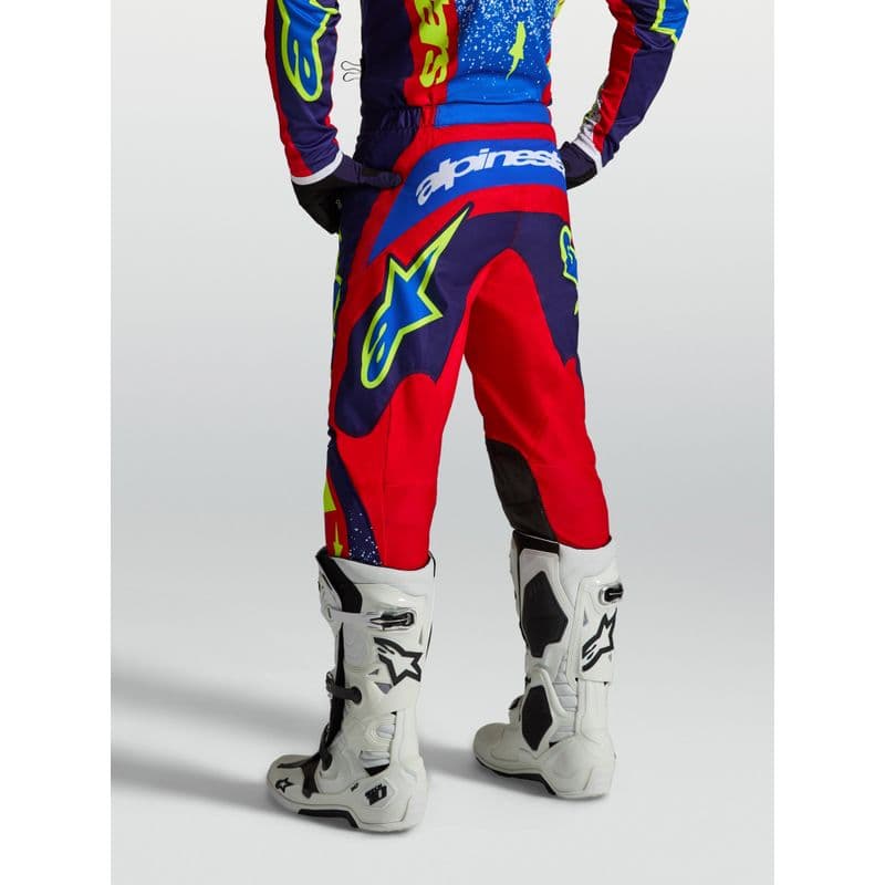 Alpinestars Fluid Drag crossbukse Blå/Rød/Hvit - bilde 3