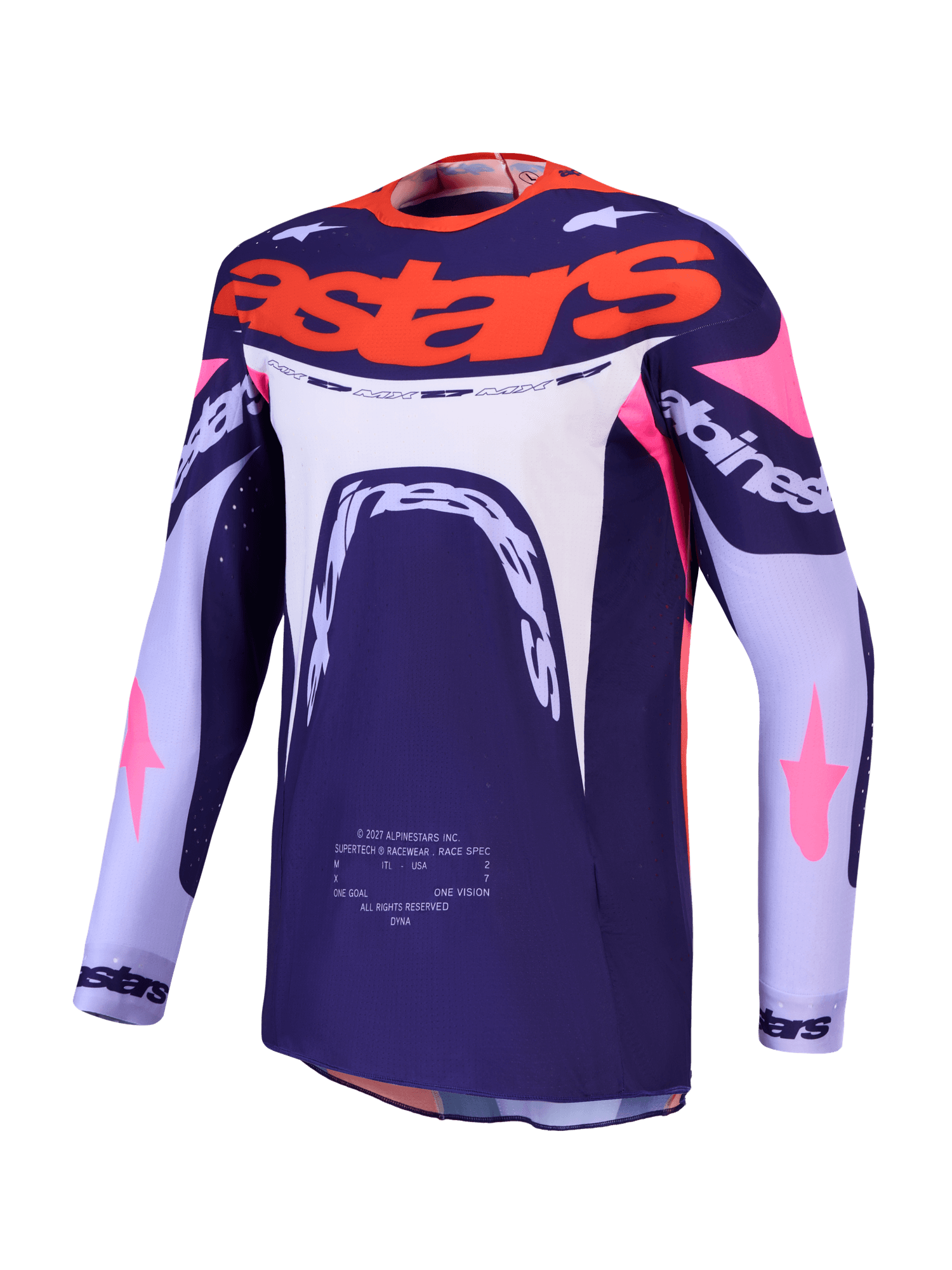 Alpinestars Supertech Dyna crosstrøye Lilla/Rosa