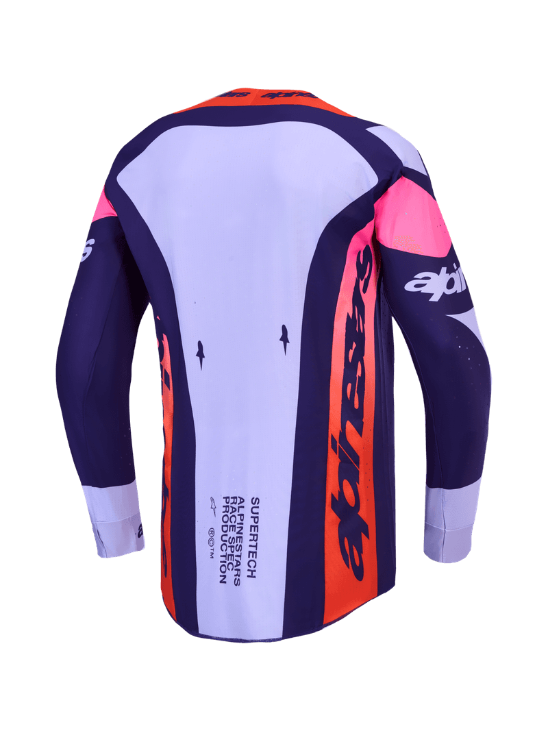 Alpinestars Supertech Dyna crosstrøye Lilla/Rosa