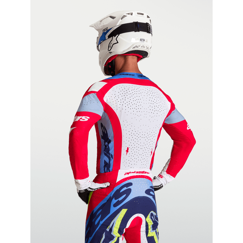 Alpinestars Supertech Dyna crosstrøye Rød/Hvit/Blå - bilde 3