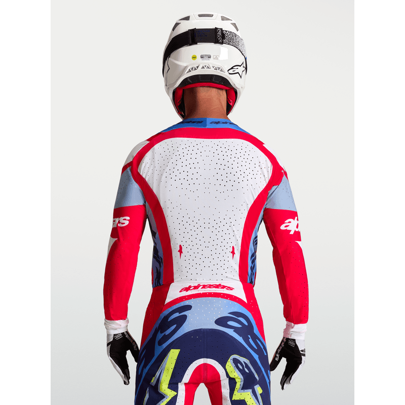 Alpinestars Supertech Dyna crosstrøye Rød/Hvit/Blå - bilde 4