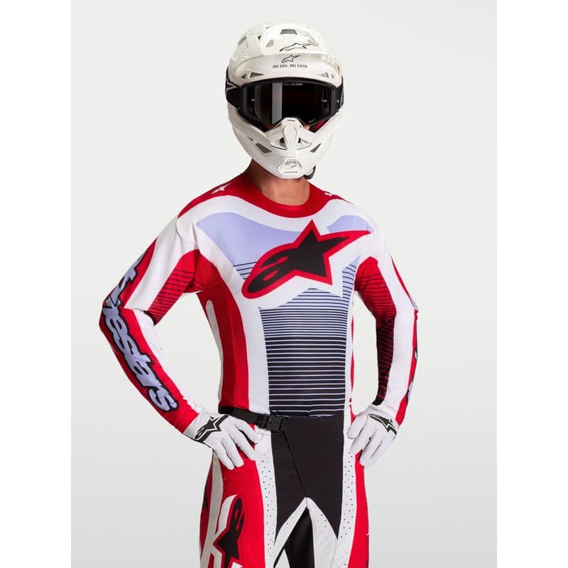 Alpinestars Techstar Maven crosstrøye Rød/Hvit/Lavendel/Sort - bilde 2