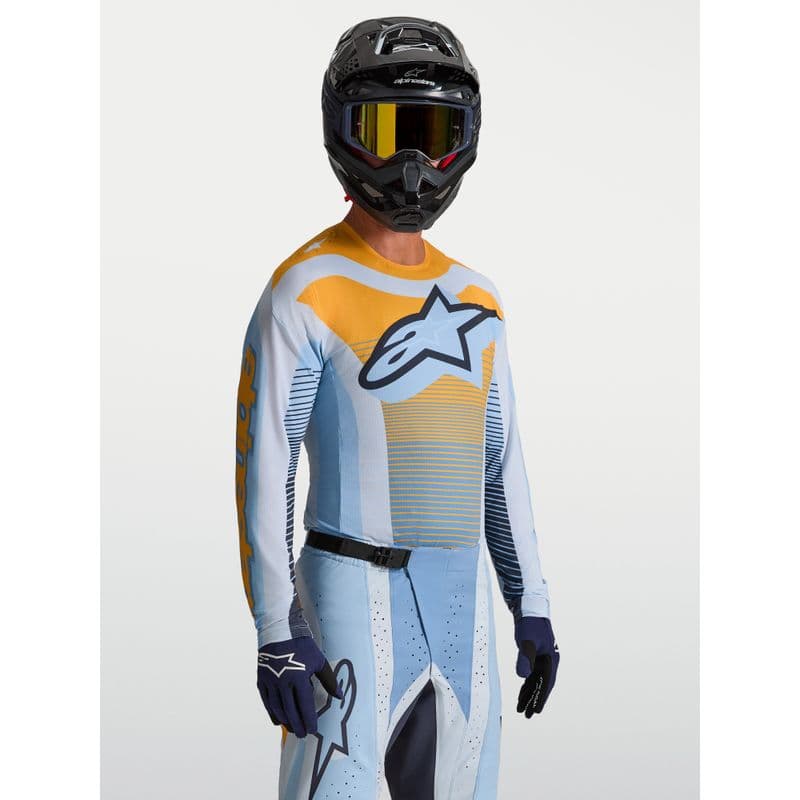 Alpinestars Techstar Maven crosstrøye Blå/Tangerine/Sort - bilde 2