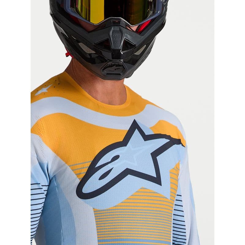 Alpinestars Techstar Maven crosstrøye Blå/Tangerine/Sort - bilde 4