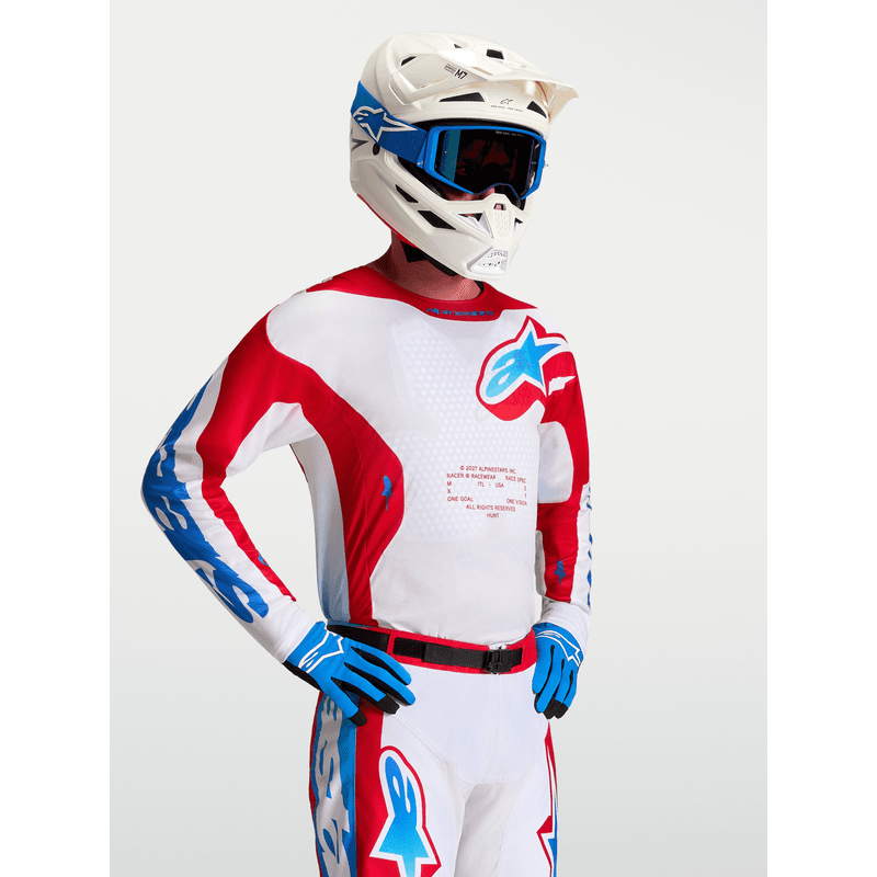 Alpinestars Racer Hunt crosstrøye Rød/UCLA-blå - bilde 2