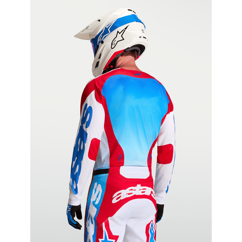 Alpinestars Racer Hunt crosstrøye Rød/UCLA-blå - bilde 4