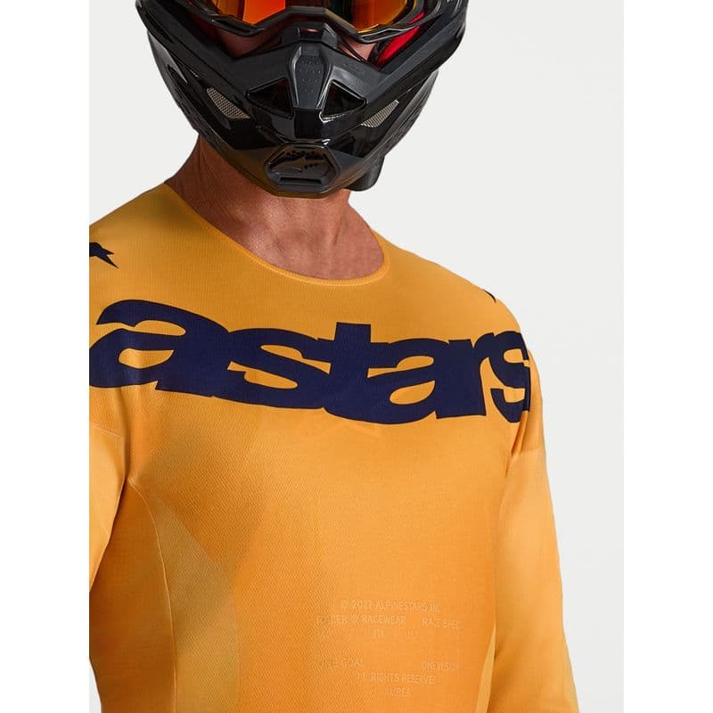 Alpinestars Racer Amber crosstrøye Oransje/Gull/Blå - bilde 4