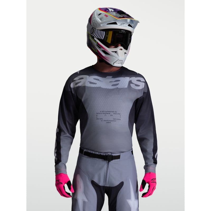 Alpinestars Racer Amber crosstrøye Grå/Lilla - bilde 1