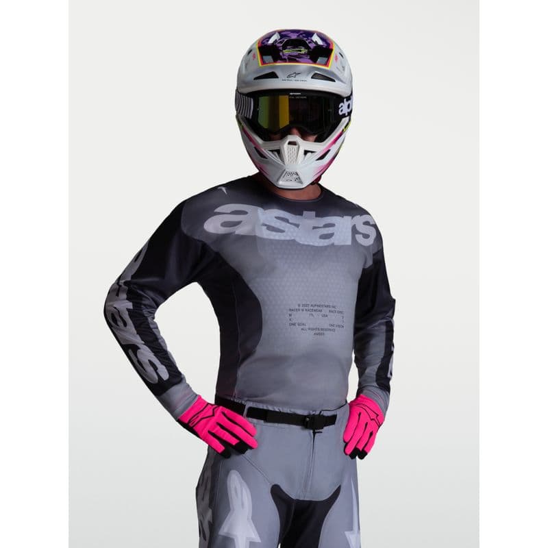 Alpinestars Racer Amber crosstrøye Grå/Lilla - bilde 2