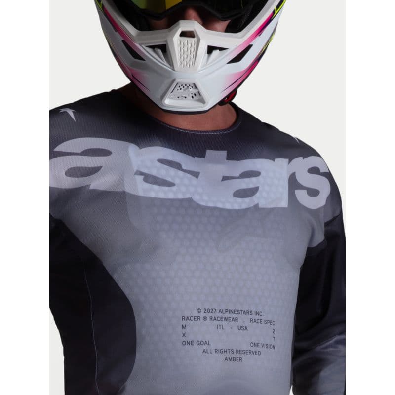 Alpinestars Racer Amber crosstrøye Grå/Lilla - bilde 4
