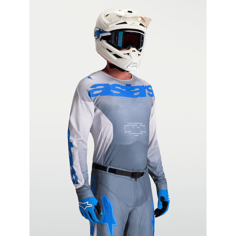 Alpinestars Racer Amber crosstrøye Grå/Lilla/UCLA-blå - bilde 2