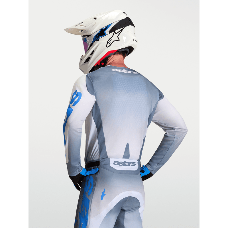 Alpinestars Racer Amber crosstrøye Grå/Lilla/UCLA-blå - bilde 3