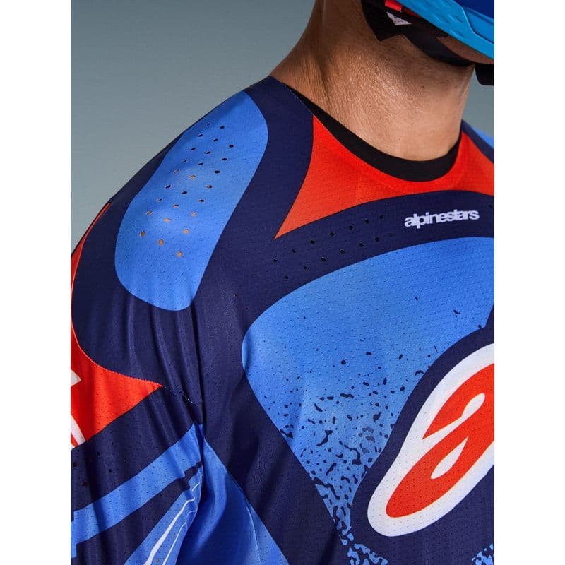 Alpinestars Techstar Nomur crosstrøye Navy/Oransje