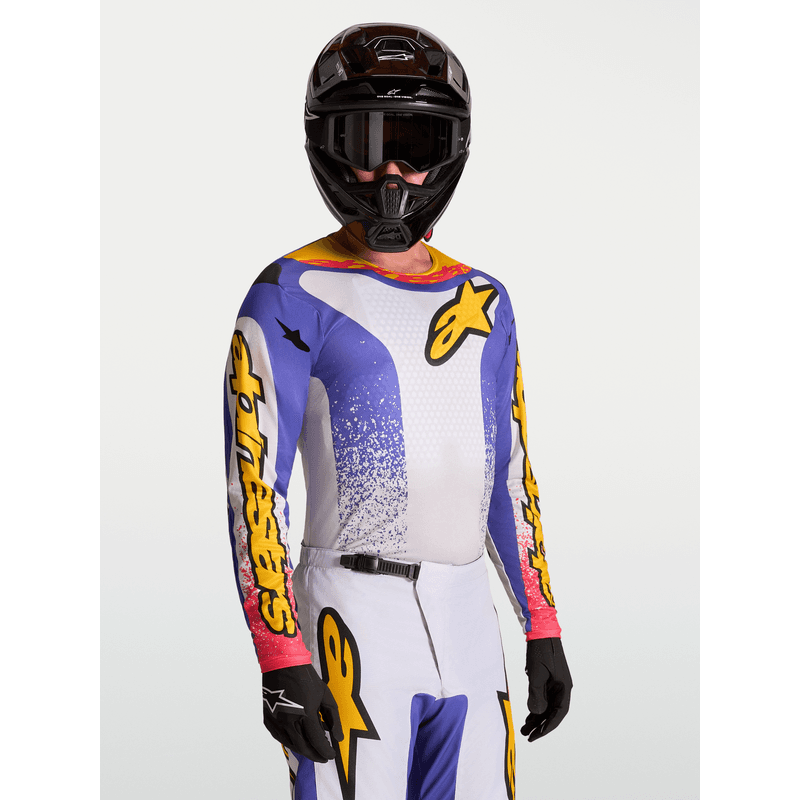Alpinestars Fluid Drag crosstrøye Lilla/Blå/Gull - bilde 2