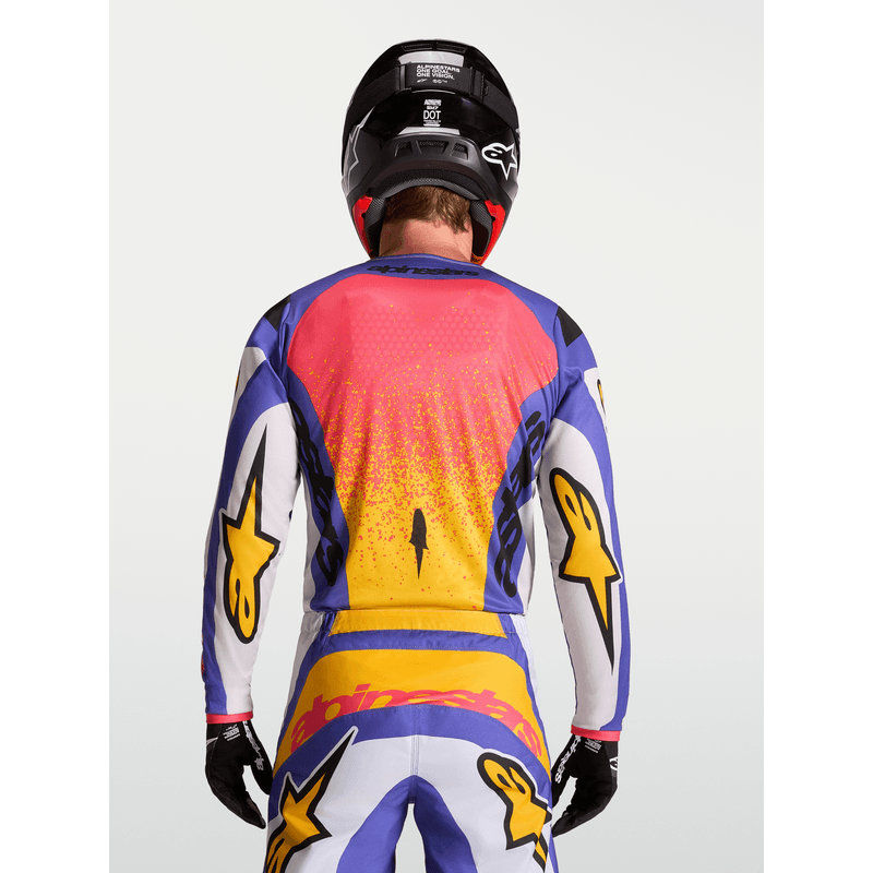 Alpinestars Fluid Drag crosstrøye Lilla/Blå/Gull - bilde 3
