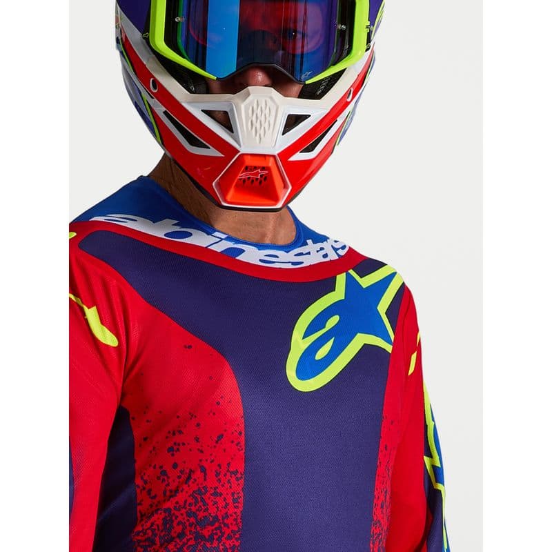 Alpinestars Fluid Drag crosstrøye Blå/Rød/Hvit - bilde 4