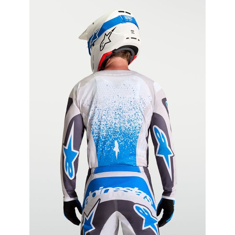 Alpinestars Fluid Drag crosstrøye Grå/Lilla/UCLA-blå - bilde 3