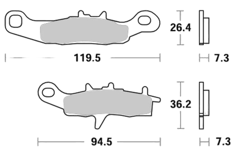 Sbs Brakepads Sintered Offroad