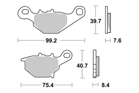 Sbs Brakepads Racing Sintered