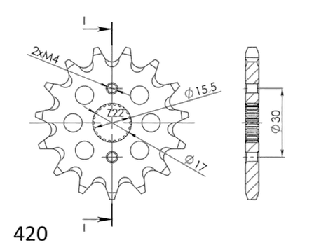 Supersprox / JT Front sprocket 1256.14