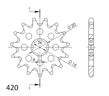 Supersprox / JT Front sprocket 546.14