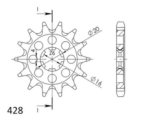 Supersprox / JT Front sprocket 555.14