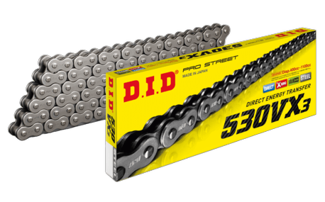 D.I.D 530VX3 Chain+Connecting link rivet type (ZJ)
