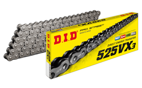 D.I.D 525VX3 Chain+Connecting link rivet type (ZJ)