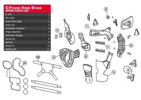 Leatt Buckle kit C-Frame Pair