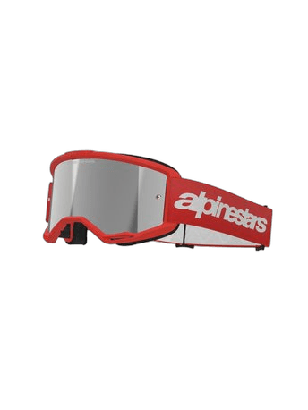 Alpinestars Goggle Vision 3 WORDMARK Red/ Mirror SILVER