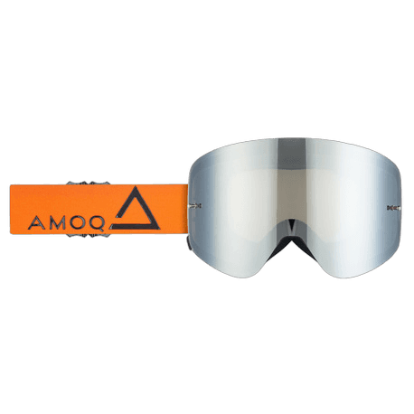 AMOQ MX Goggles Vision Magnetic Orange-Black - Silver Mirror
