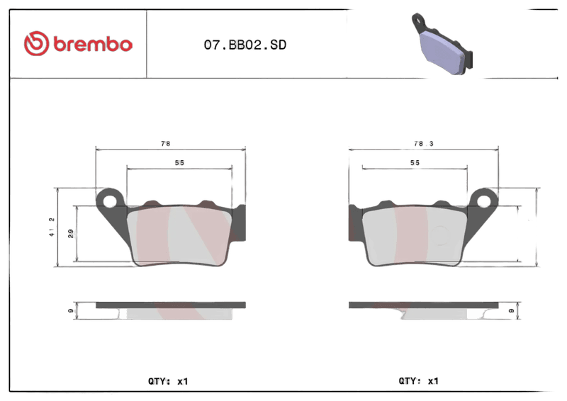Brembo Brakepads Sintered Off-Road 07BB02SD — bilde 3