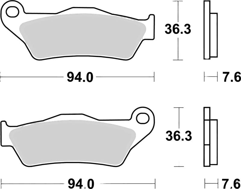 Brembo Brakepads Sintered Off-Road MX 07BB04SX — bilde 3