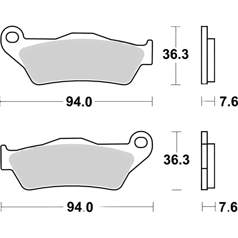 Brembo Brakepads Sintered Off-Road MX 07BB04SX — bilde 3