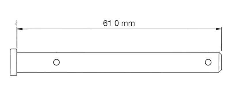 SBS 4510 Stainless Brake Pins — dimensjoner