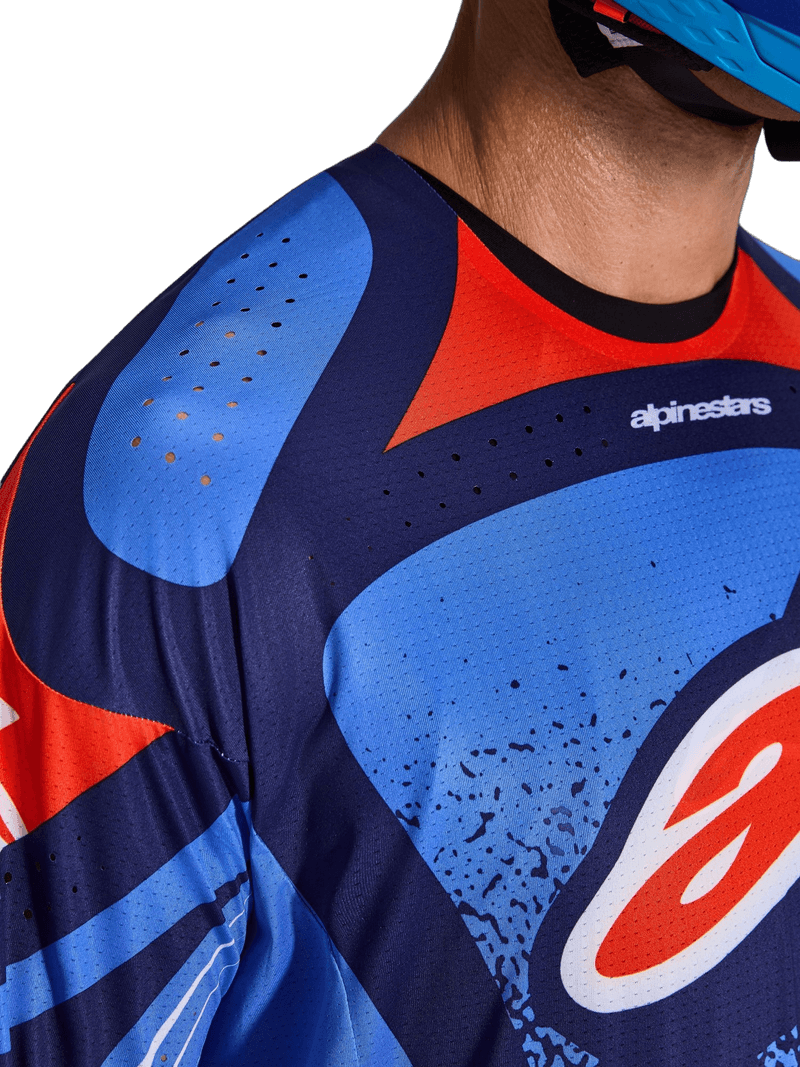 Alpinestars Techstar Nomur crosstrøye Navy/Oransje